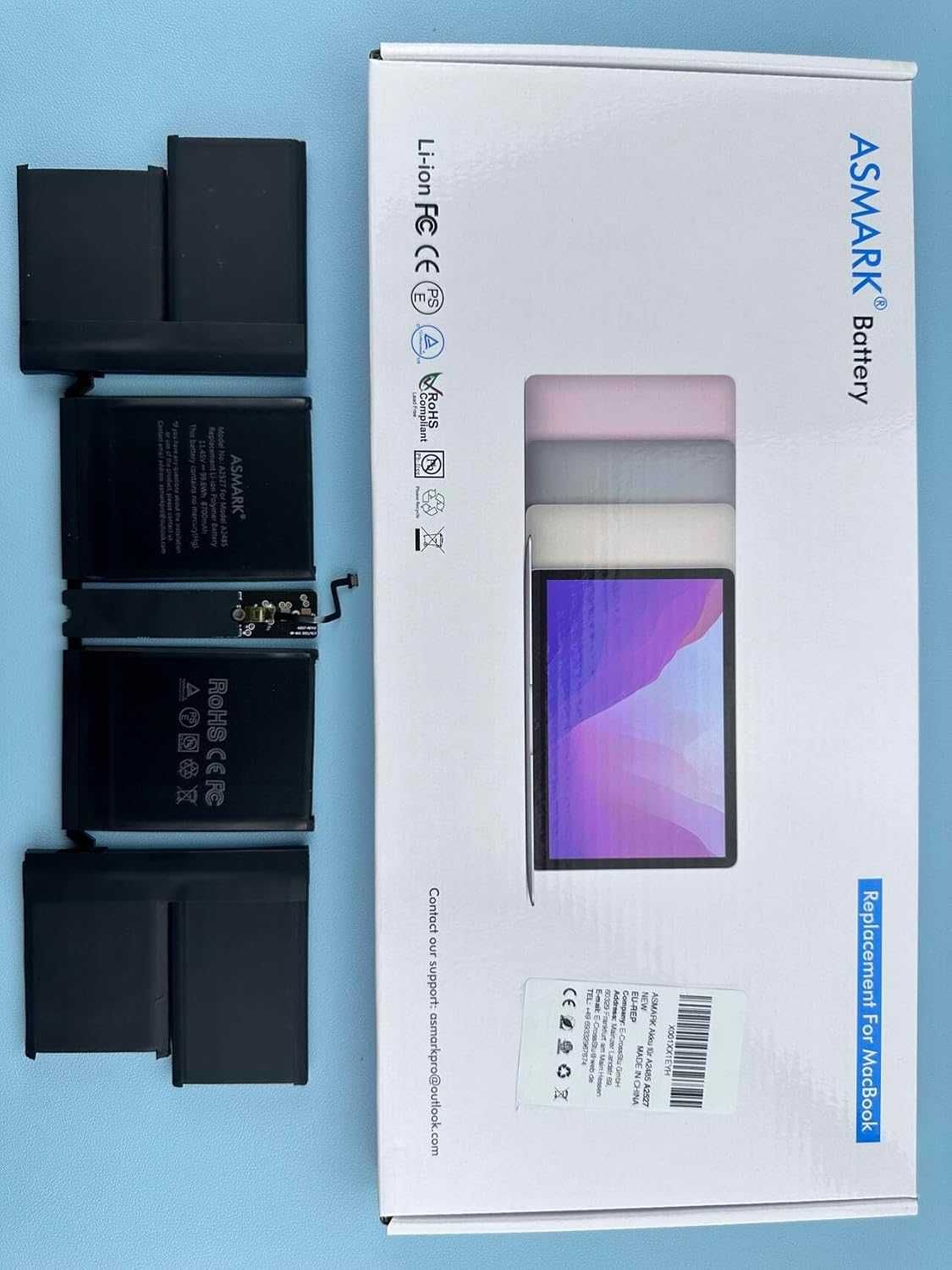 ASMARK Macbook Pro 16-инчов A2485 батерия за A2485(2021) A2527 батерия