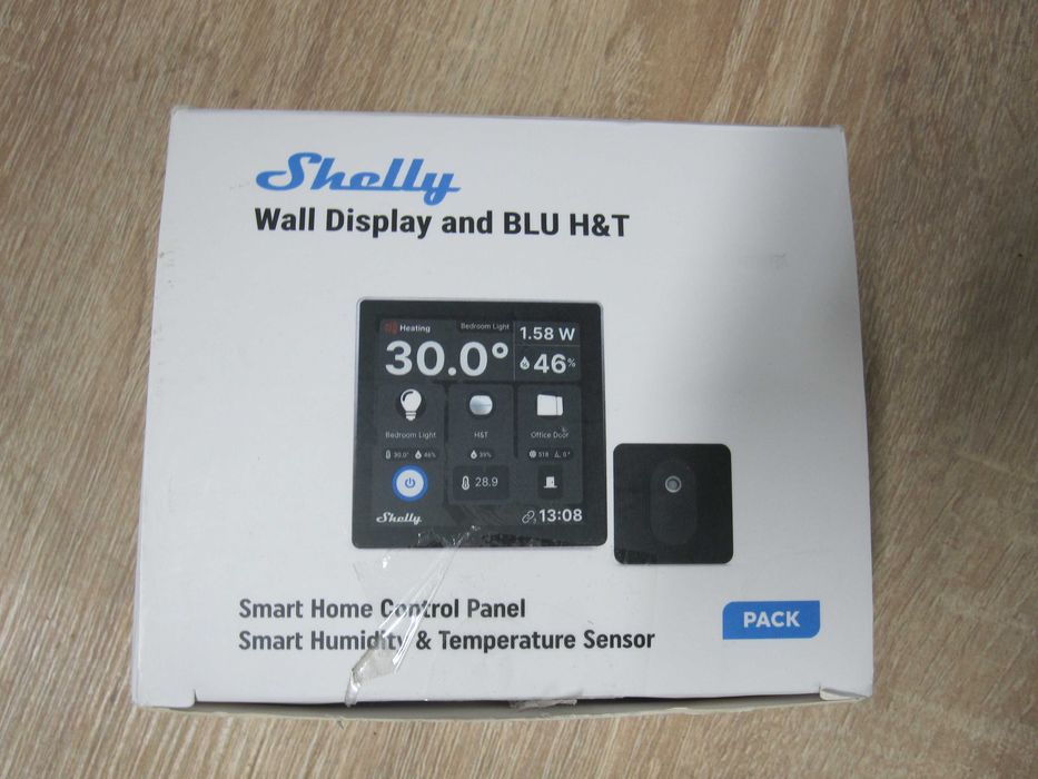 Termostat Shelly negru + Blu H&T negru