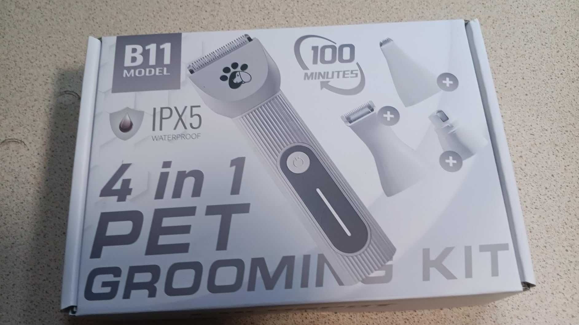 Комплект за подстригване на домашни любимци 4 в 1, IPX5, нисък шум