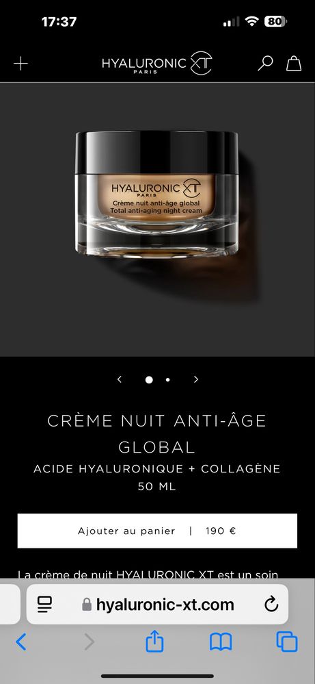 Hyaluronic XT creme