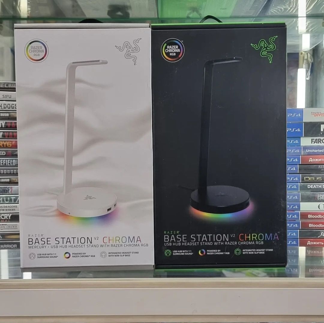 Топ! RAZER BASE STATION V2 Chroma Подставка (1шт) для Наушники