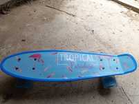 Пени борд ActionOne с ярки колела, 56 cm, ABEC-7, PU, Aluminium truck,