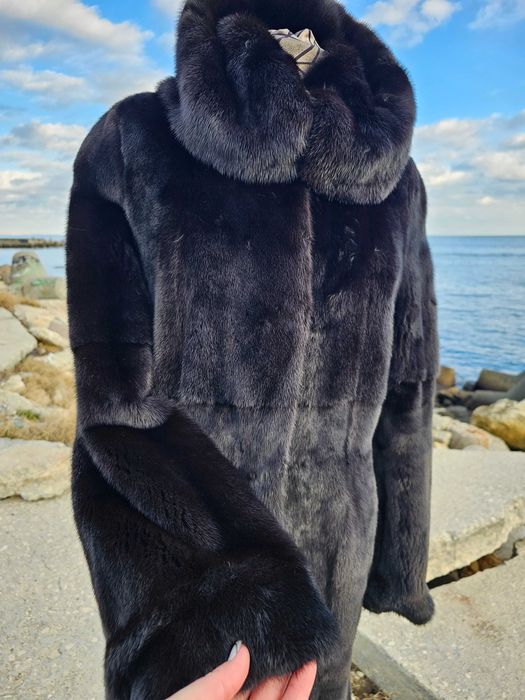 Отстъпка Палто от норка Black Nafa Italy