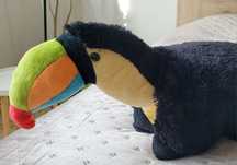 Jucărie pernă plush copii 50 cm Tucan