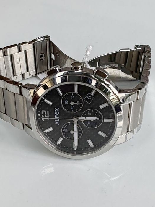 Ceas Alfex Flat Line Chronograph Quartz 40 mm Nou-Nepurtat!