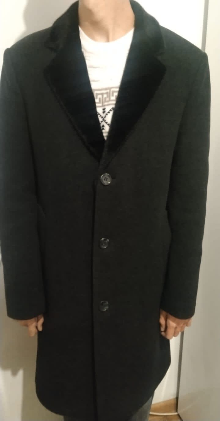 Модное мужское пальто, р 48