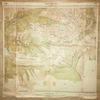 Военна карта от Рилския Манастир - картографиране 1908г.