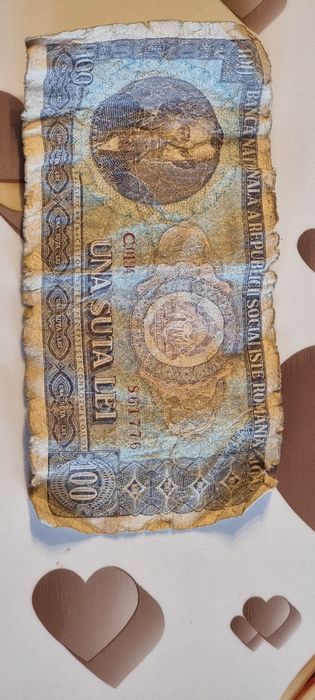 Bacnota 100 lei veche