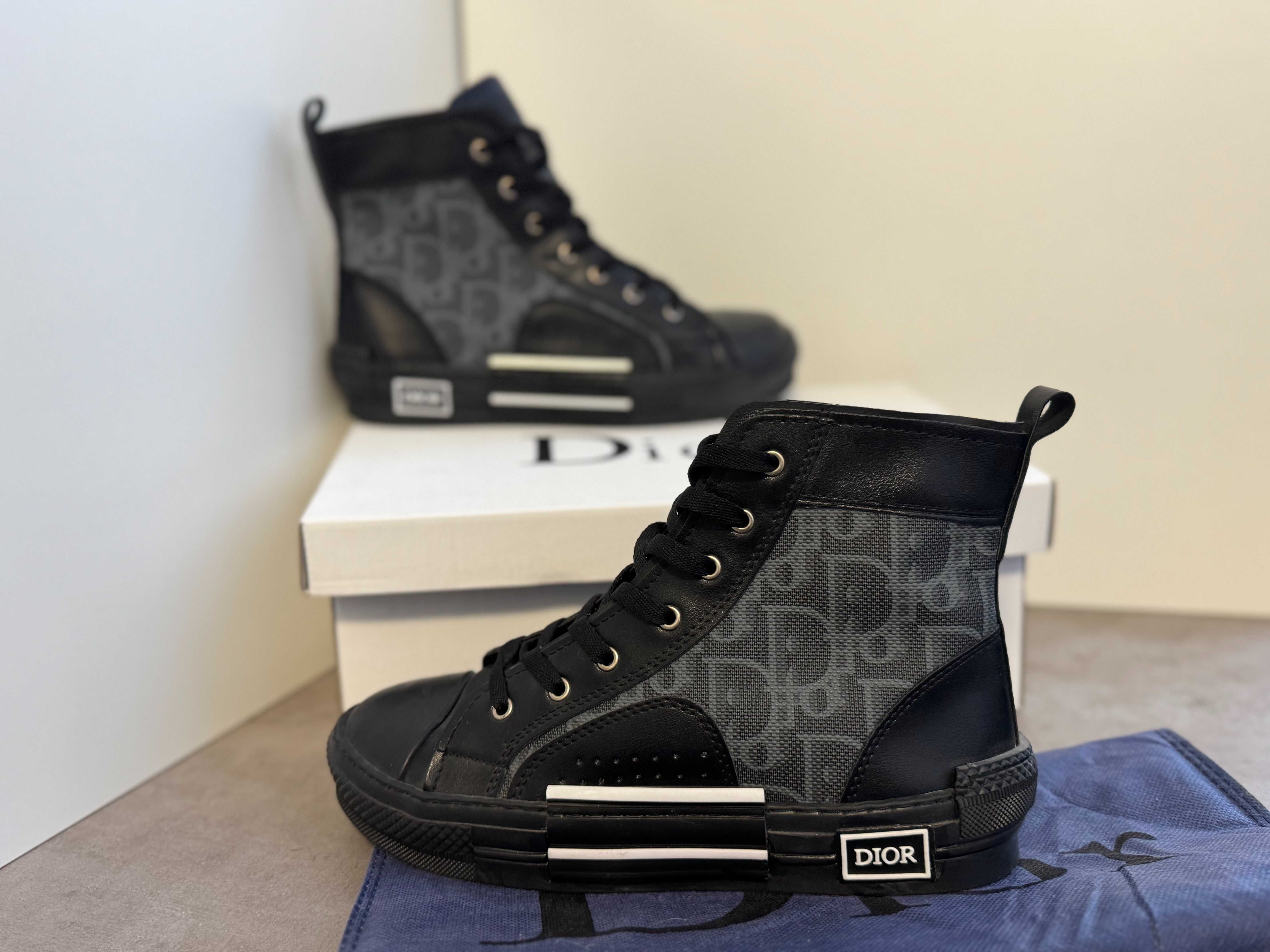 Adidasi D i o r Essentials B23 HIGH-TOP, Produs Nou - Full Box Premium