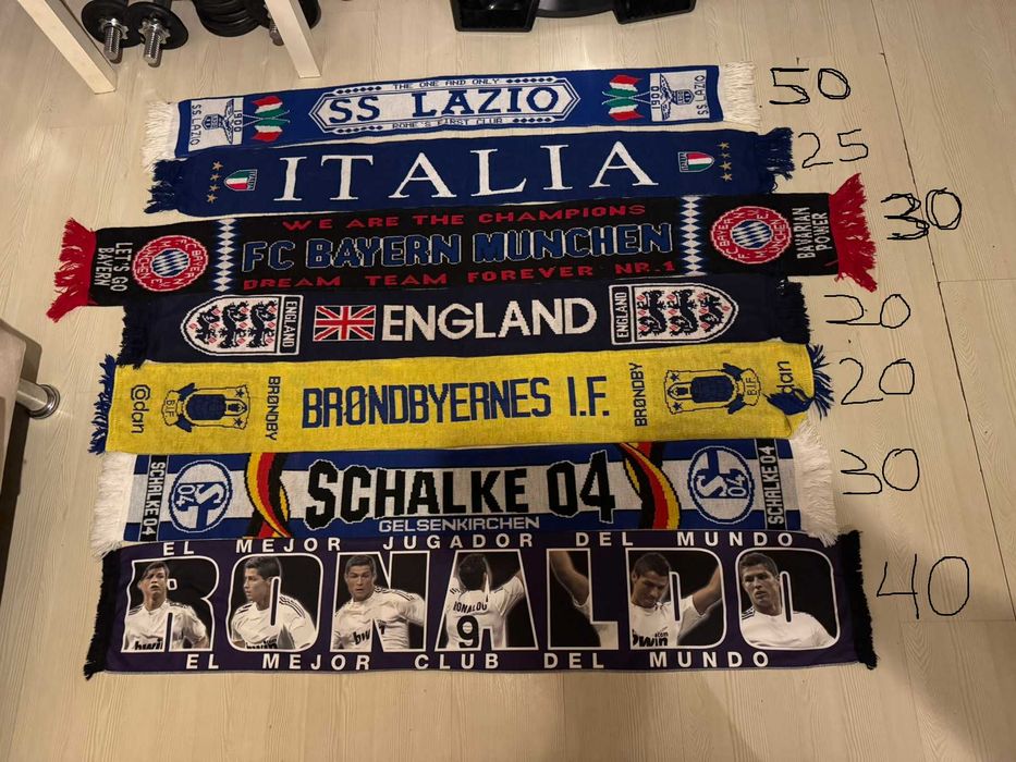 футболни шалове barcelona juventus inter cska inter liverpool lazio