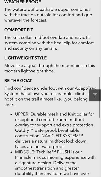 Columbia 75 Facet Alpha Outdry