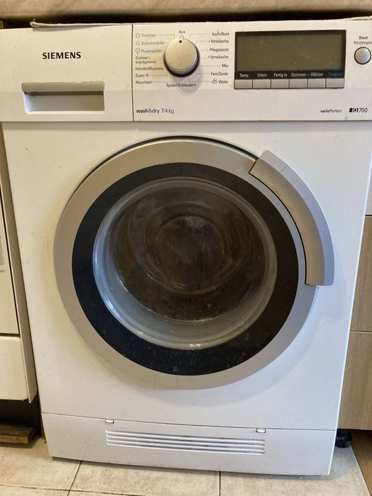Пералня със сушилня siemens . За части