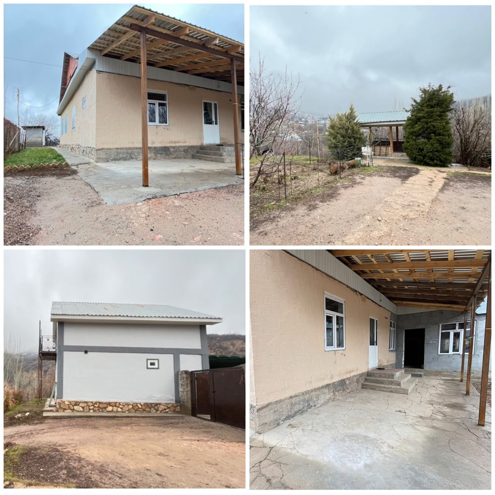Продается две  дом  в месте 1этаж и 2 этаж котеджный в Чимганский горы