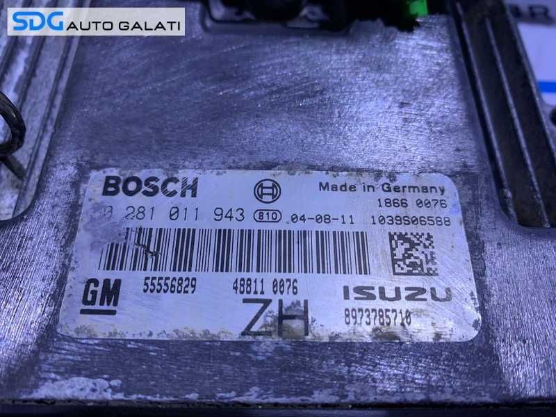Kit Pornire ECU Calculator Motor Cip Cheie si CIM Imobilizator Opel Astra H 1.7 CDTI 74KW 101CP Z17DTH 2004 - 2010 Cod 55556829 0281011943 [L4508]