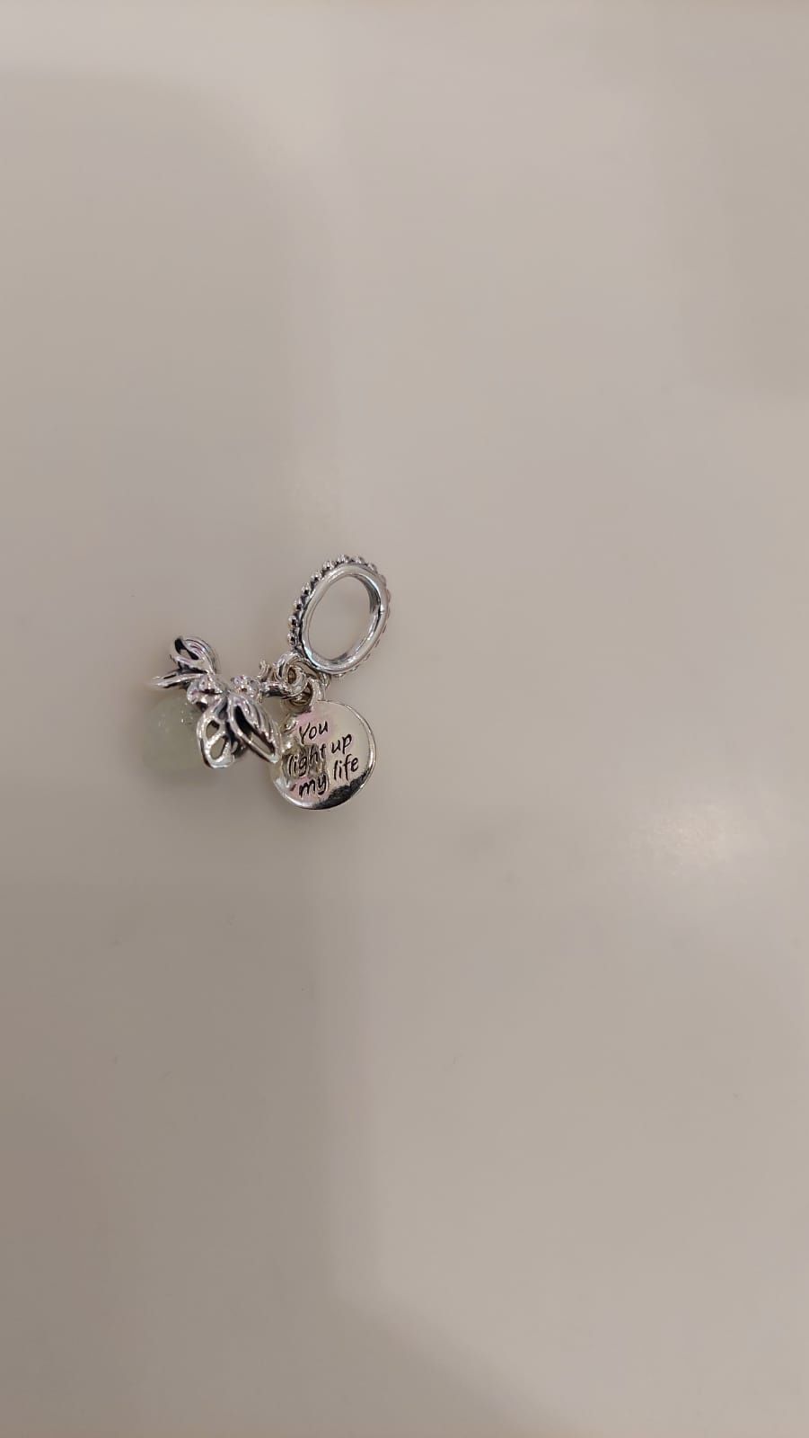 Charm Pandora Licurici fosforescent nou Ag 925