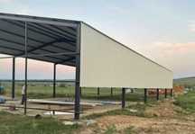 Vand
4ferme metalice la 11m deschidere din profil IPE160 
8stalpi la 4