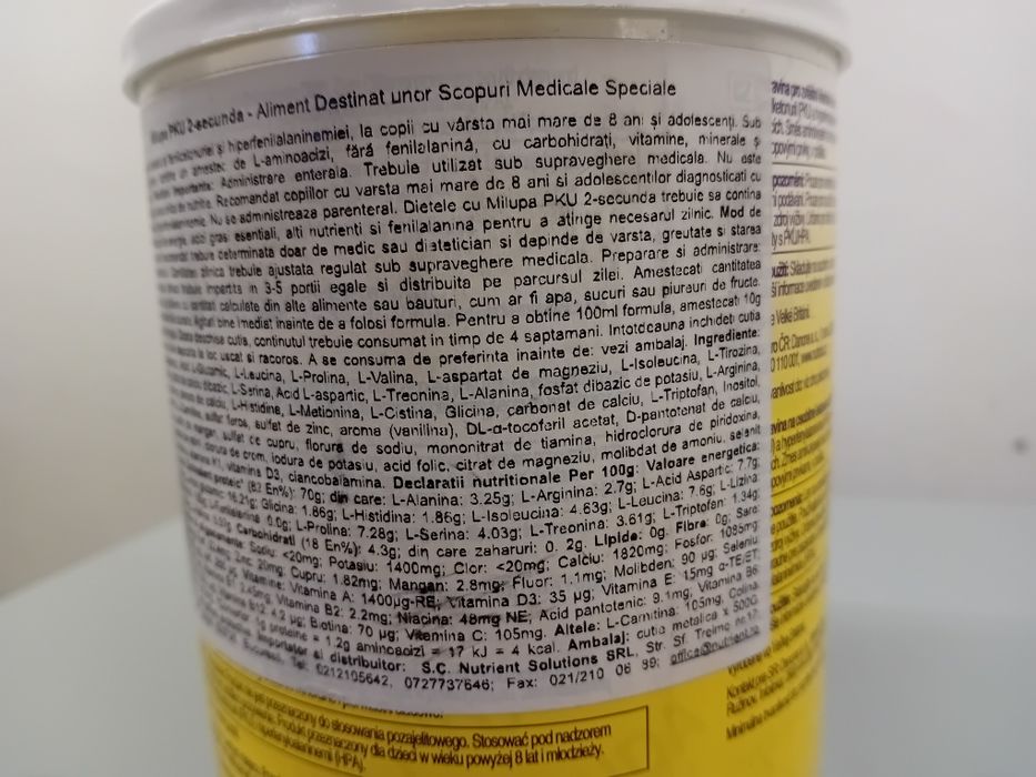 Lapte praf Milupa PKU SECUNDA