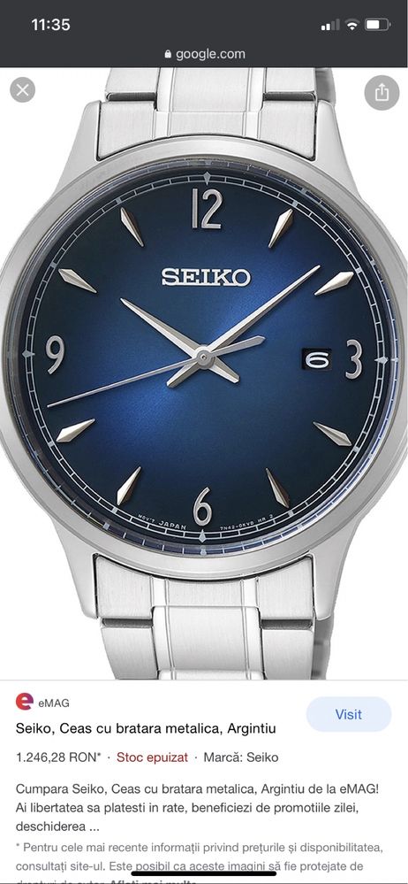 Ceas SEIKO seria SGEH89P1