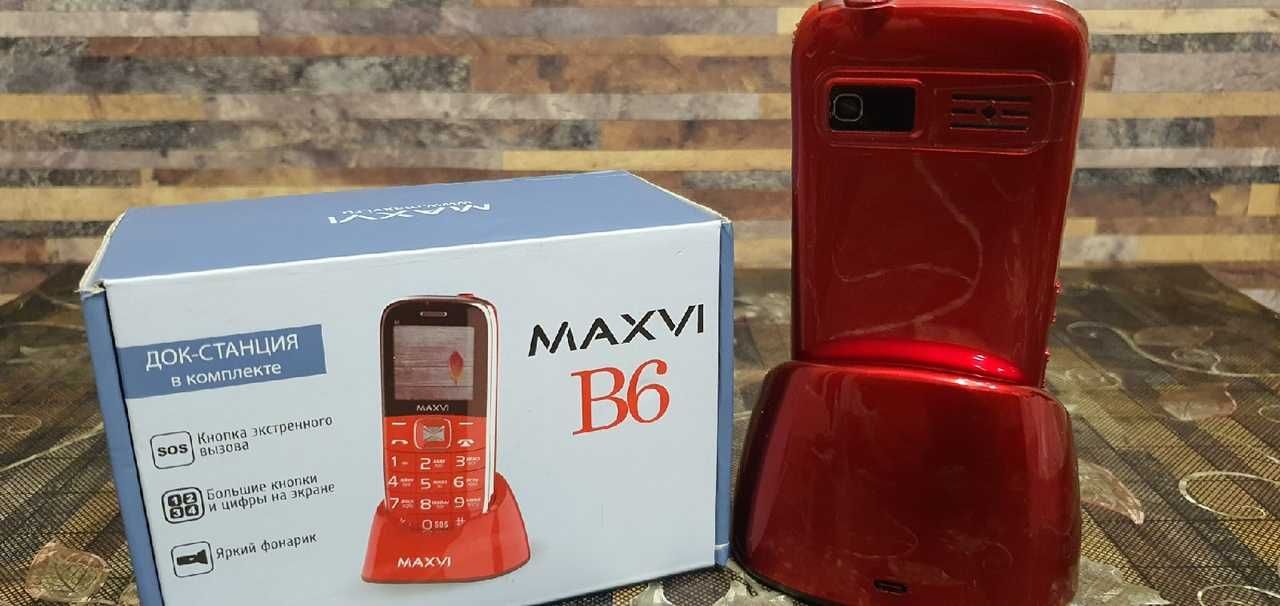 Сотовый телефон Maxvi B6 красный