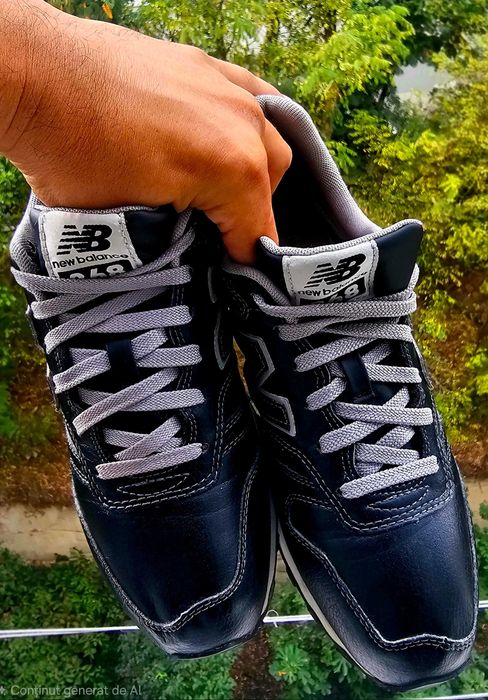 Sneakers New Balance  Negru, piele neagra, mărimea 40,5