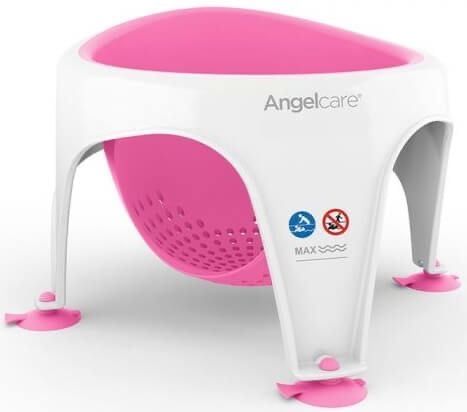 ANGELCARE Мека седалка за баня 6+ мес. Розова