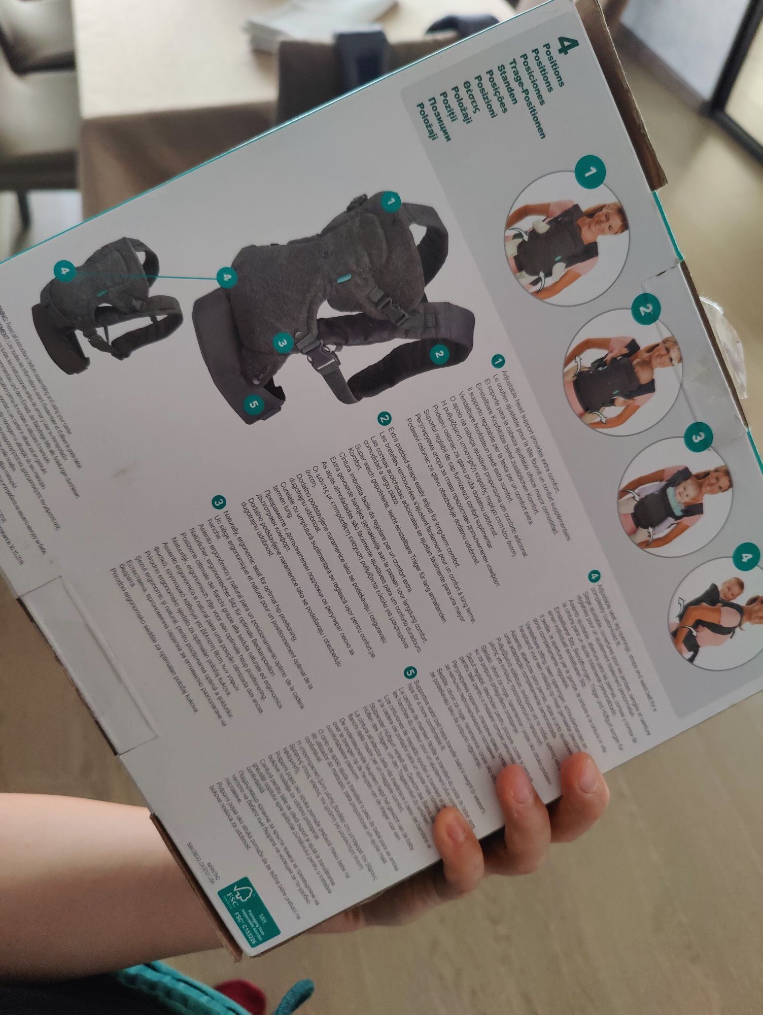 Кенгуру за деца Infantino Flip, 4 позиции