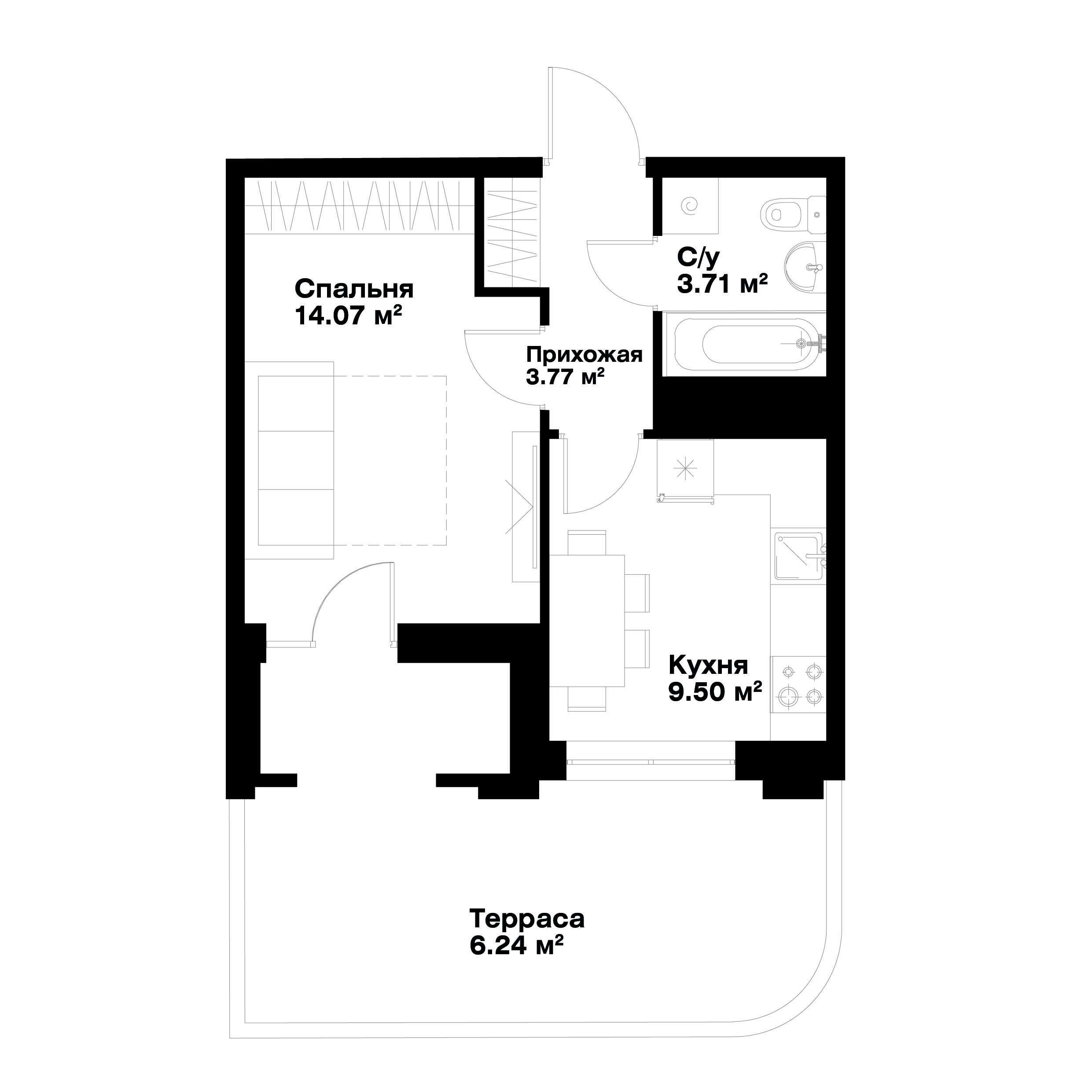2-xonali xonadonlar | 2-комнатные квартиры ЖК O'z Makon - Golden House