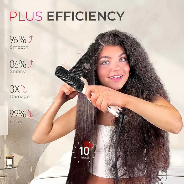 Нов Tymo Ring Plus йонен гребен за изправяне на коса - нано титаниева