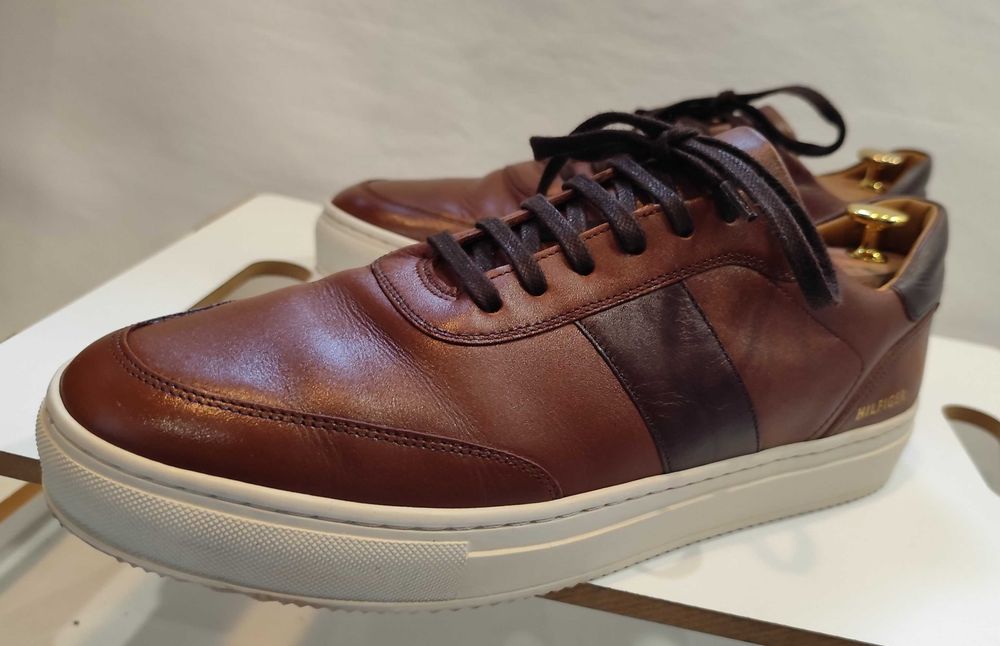 Pantofi sport casual 44 premium Tommy Hilfiger piele naturala moale