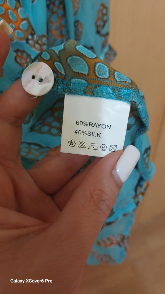 туника TONE BARKER silk Размер L. 40% коприна