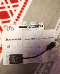Adaptor nou pentru monitor Lenovo, HDMI la VGA, Negru