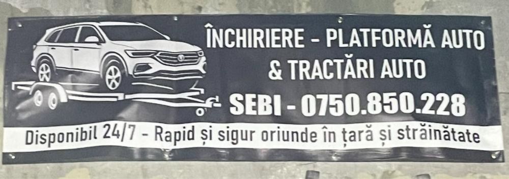 Inchiriez Platforma Auto / Tractari auto