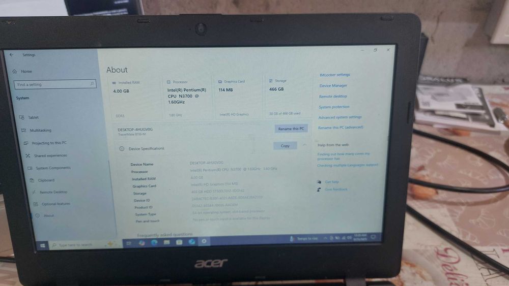 Vand Laptop Acer TravelMate B116-M - 11.6 inch