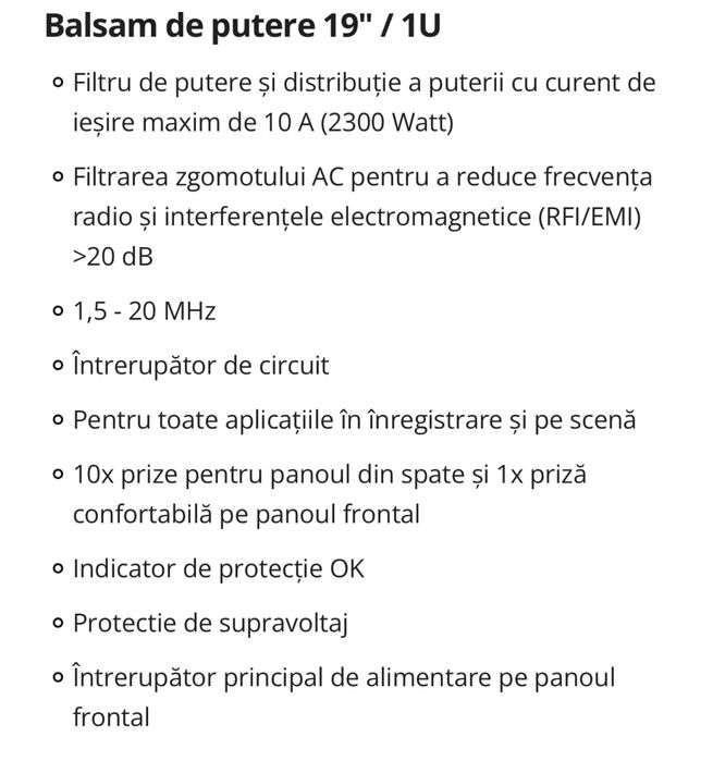 Furman M-10X E Stabilizator de tensiune pt sisteme de sunet