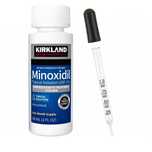 Minoxidil Kirkland 5%, 1 Luna Aplicare (Pipeta din sticla)