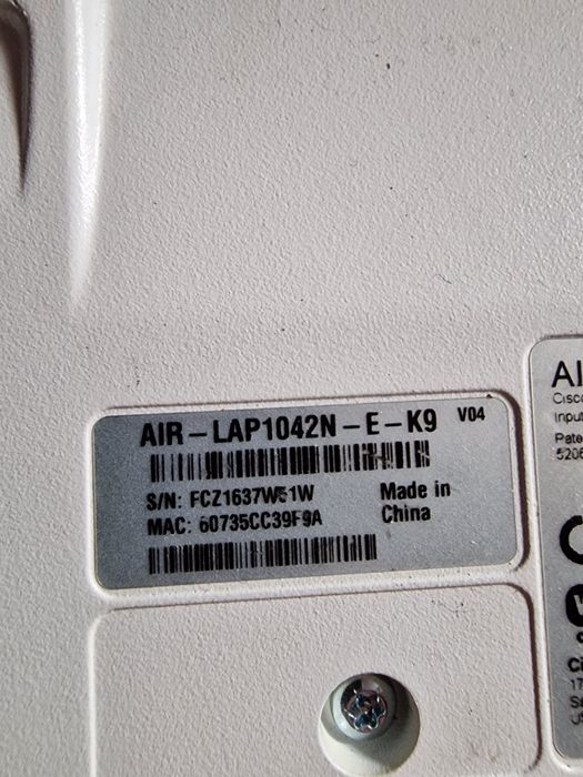 Cisco accespoint router AIR-LAP1042N-A-K9