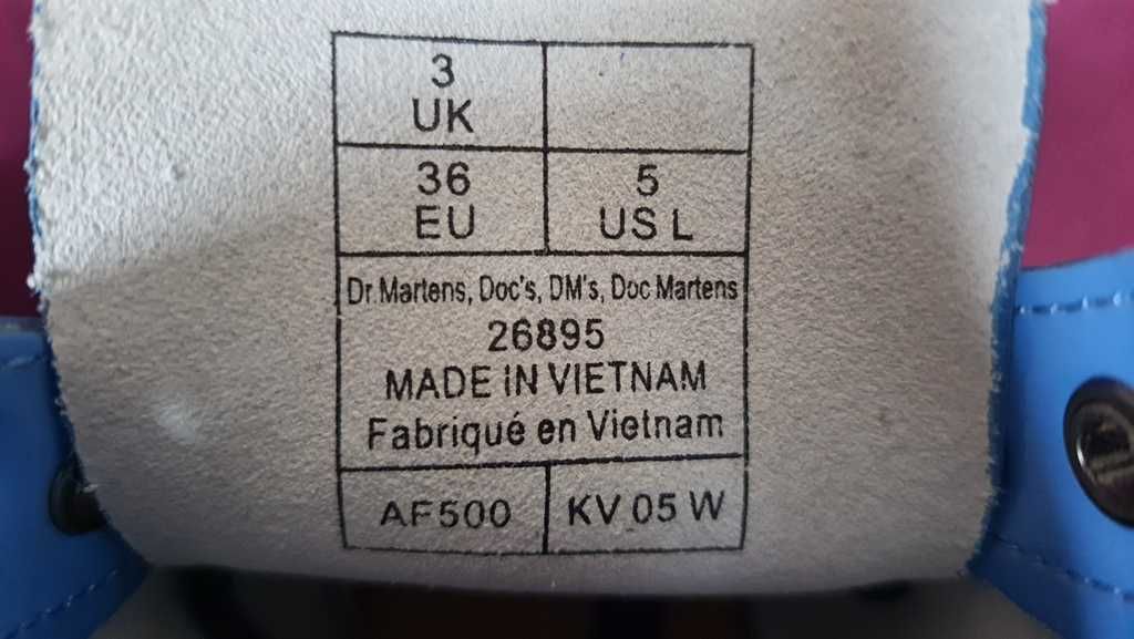 Ghete trendy full piele naturala Dr. Martens Patent Lamper marime 36