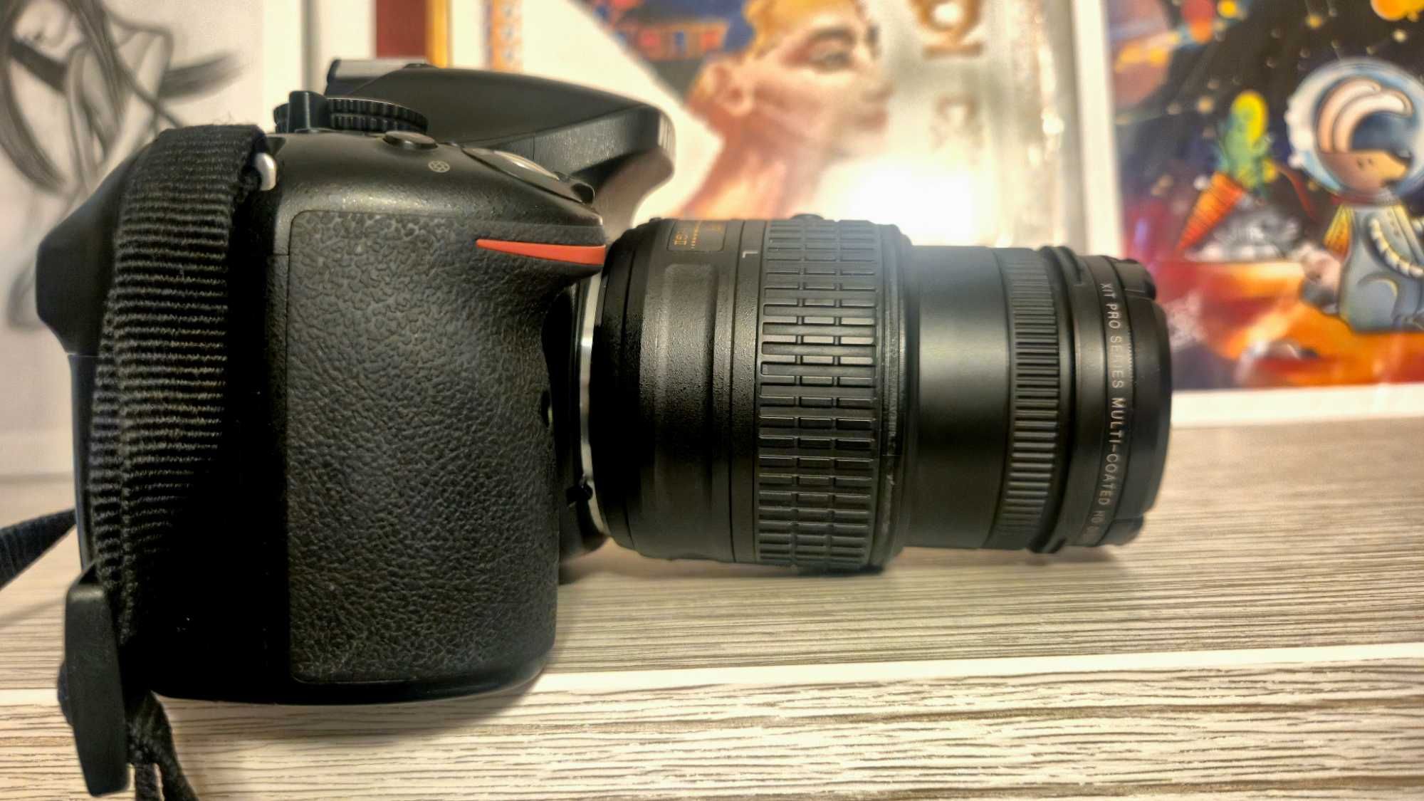 Продавам фотоапарат Nikon D5200 + 2 обектива + чанта