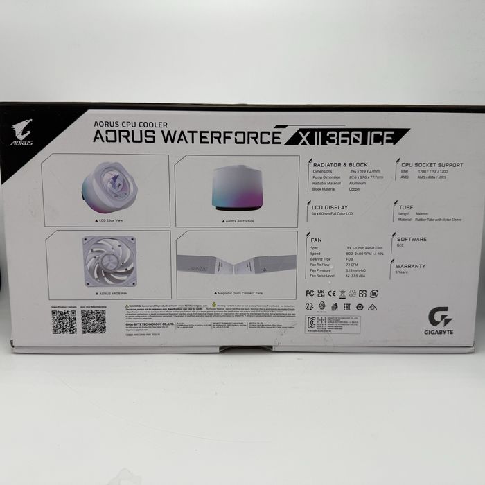 Cooler Gigabyte Aorus Waterforce X II 360 ICE
