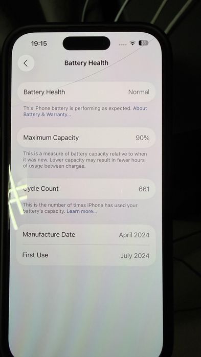 Iphone 15 pro black 128gb