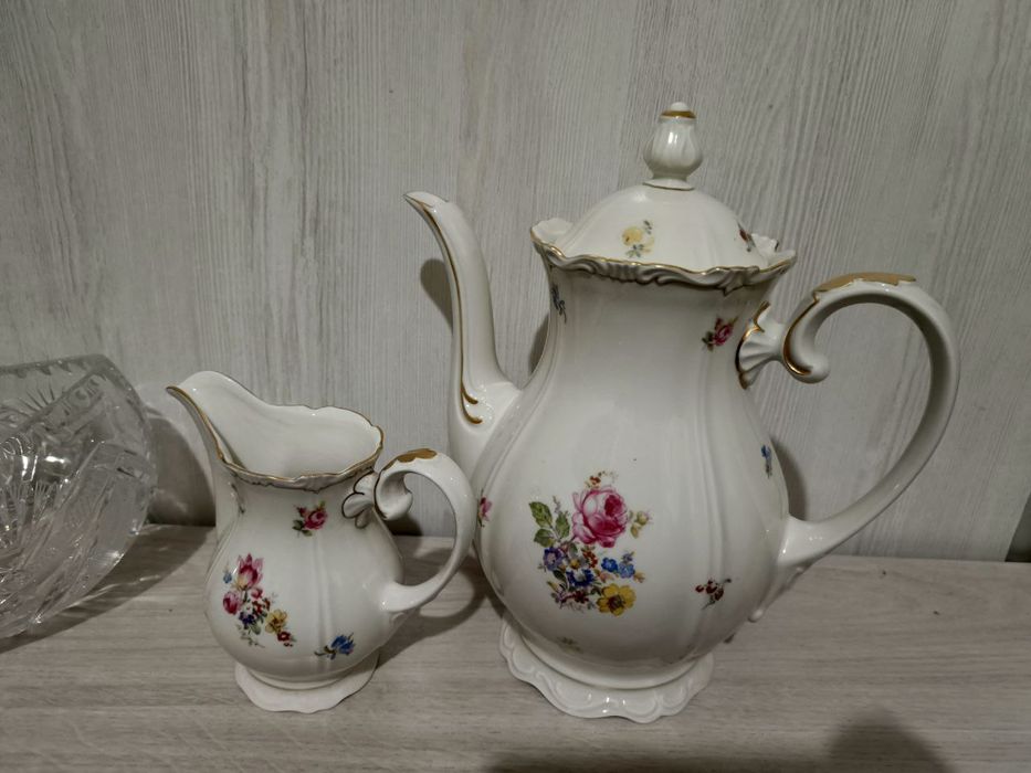 Немецкий чайник и молочник  Reichenbach  МЕЙСОНОВСКИЙ  БУКЕТ
