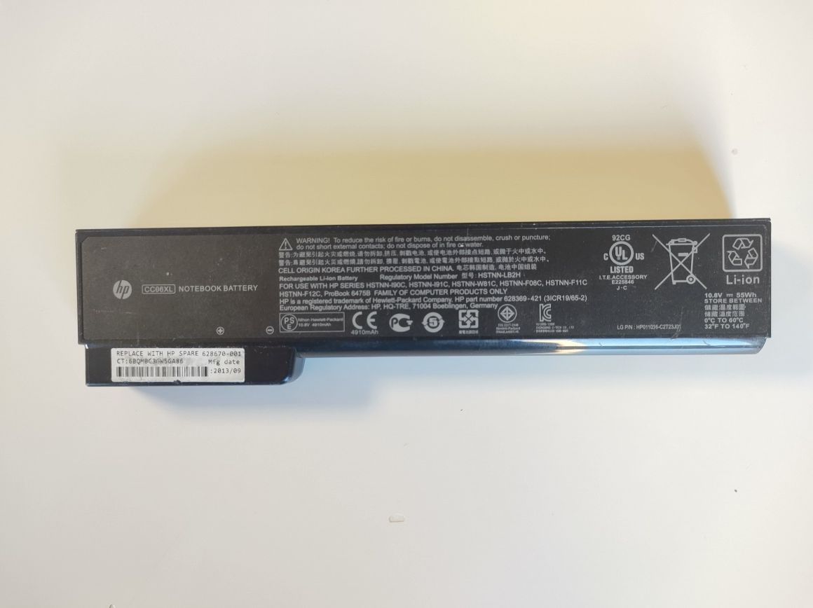 HP EliteBook 8460p 8560p 8460w 8470p 8570p 8470w CC06