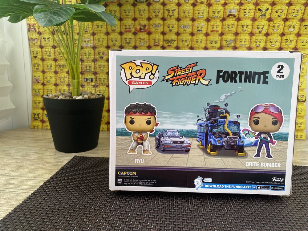 Funko Pop Стрит файтер и Фортнайт