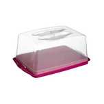Suport tort-dulciuri cu capac, dreptunghiular 28 5 x 17,5, H 12 cm