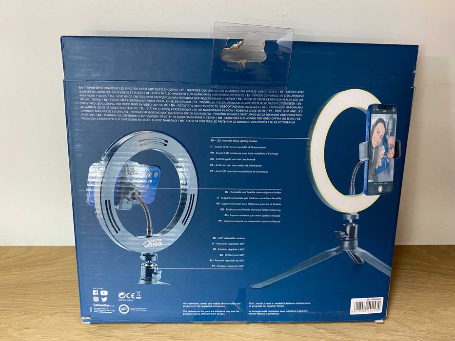 Cellularline CTK tripod LED ring SELFIERINGK [#3973#]