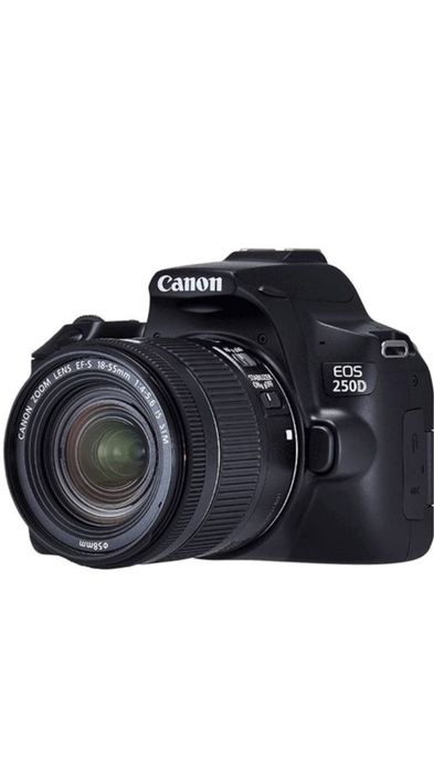 Aparat foto DSRL Canon 250d, 24.1 MP, 4k, Wi-fi + Obiectiv 18-50 MM