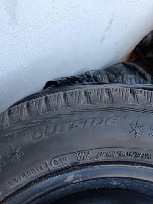 Чисто Нови  гуми 185/60/R14 от VW polo 2007,но стават и за Audi and Sk