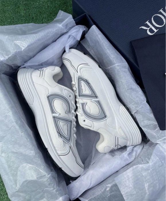 Adidasi Dior B30 White Grey Low Unisex