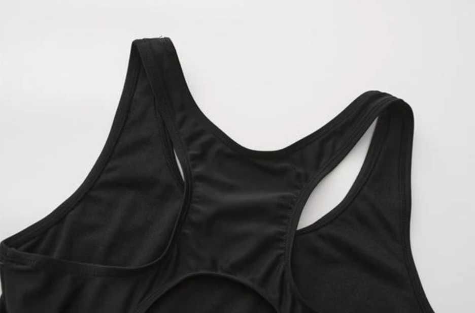 Slazenger Boyleg Swimming Suit Junior Girls - Black 11-12год.