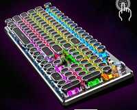 Игровая механическая клавиатура RGB светится разный RU+EN